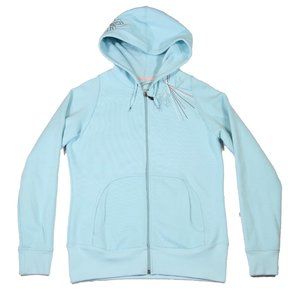 Hyperlite Women's Blue Full Zip Embroidered Hoodie